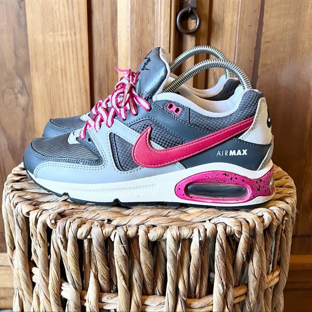 Nike Air Max Command Women's Gray Pink Sneakers Size 7.5